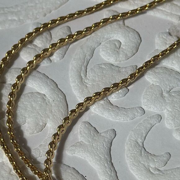 Vintage Gold Tone Multi Strand Layered Chain Necklace 18” - Picture 14 of 14